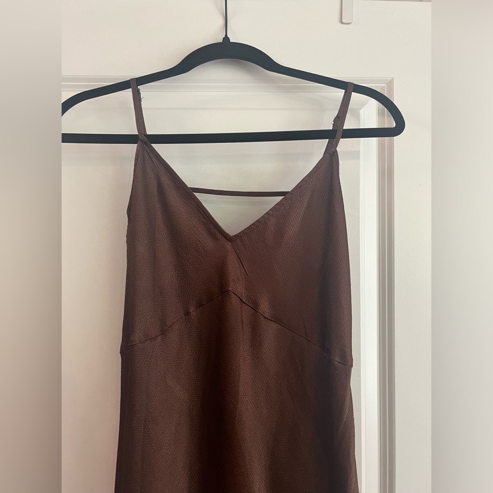 Free People Brown Slip Dress